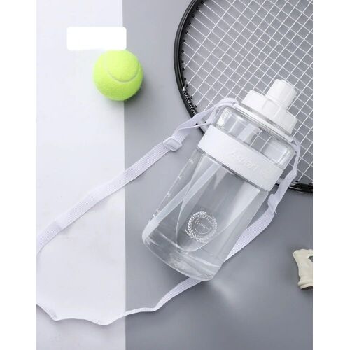 2000 Ml - Blanc - Bouteille D'eau En Plastique De Grande Capacité Avec Paille Pour Filles, Bouteille De Sport De Fitness, Bouilloire D'escalade En Plein Air, Sans Bpa