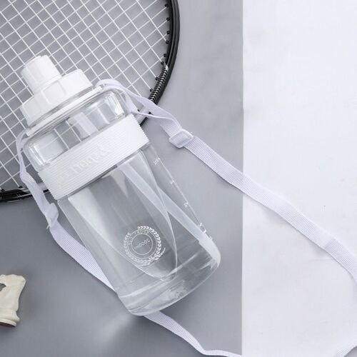 2000ml - Blanc - Bouteille D'eau En Plastique De Grande Capacité Avec Paille Pour Fille, Bouteille De Sport De Fitness, Bouilloire D'escalade En Plein Air, Sans Bpa