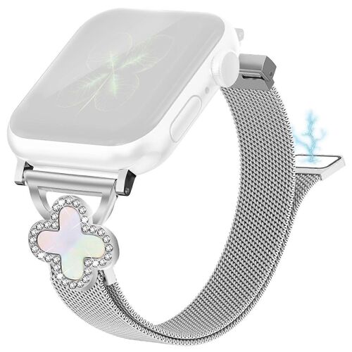 Bracelet En Maille Milanaise Pour Apple Watch Series 10 46mm Ultra 2 Ultra 49mm Series 9 8 7 45mm Se (2023) Se