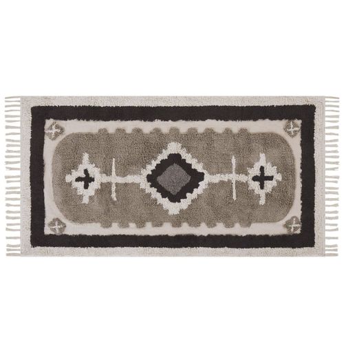 Tapis En Coton Beige 80 X 150 Cm Geyve