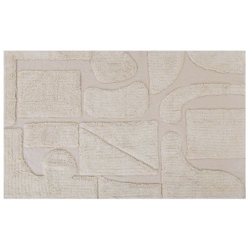 Tapis En Coton Beige 140 X 200 Cm Diyadin