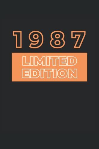 1987 - Edition Limitée, Carnet De Notes Du 35ème Anniversaire: Papier Graphique 5x5, Papier Quadrillé, Papier Mathématique, Agenda 6x9 Pouces, Din A5, ... Couverture Souple Mate (French Edition)
