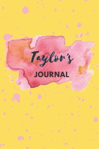 Taylor's Journal, Diary, Yellow Sparkle