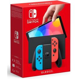Console Nintendo Switch OLED Bleu néon, Noir, Rouge fluo
