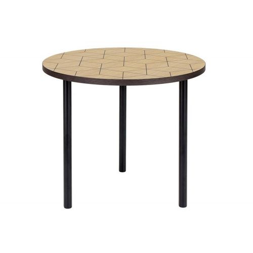 Paris Prix - Table D'appoint Design "Arty Triangles" 50cm Chêne