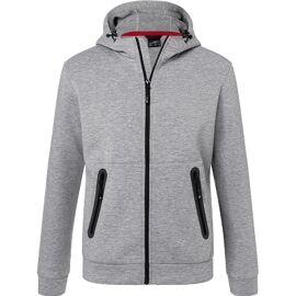 Veste Zippée À Capuche - Homme - Jn1144 - Gris Clair Chiné