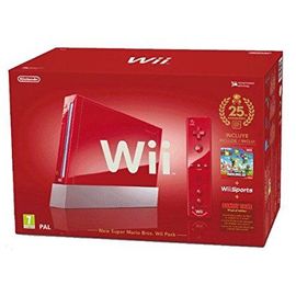 Nintendo Wii Rouge 25ème Anniversaire Mario