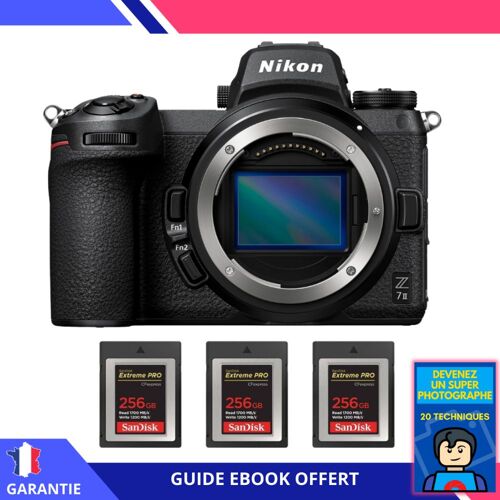 Nikon Z7 II Nu + 3 SanDisk 256GB Extreme PRO CFexpress Type B + Ebook 'Devenez Un Super Photographe'