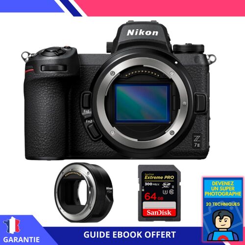 Nikon Z7 II + Nikon FTZ II + 1 SanDisk 64GB Extreme PRO UHS-II SDXC 300 MB/s + Ebook 'Devenez Un Super Photographe'
