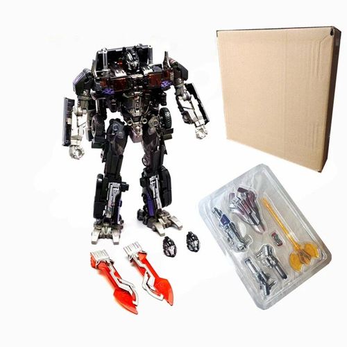 Boîte D'armes - Transformers Optimus Prime Toy Model Black Commander Double Knife Shield Arme Superpower Warrior Figure Modèles Toy Cadeau