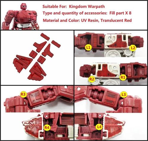 Kit De Mise À Niveau Du Bras De Jambe Pour Siege Earthrise Kingdom Studio Legacy Series Fill Play