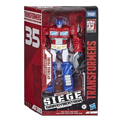 Optimus Prime - Hasbro Transformers War For Cybertron 35th Anniversary Soundblaster Bluestreak Optimus Prime Megatron Deluxe Action Figures Toys