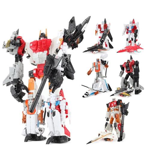 5in1 Superion - Haizhixing 5in1 Combiners Bruticus Devastator Superion Idw Transformation Action Figure Modèle De Jouet Déformation De La Voiture