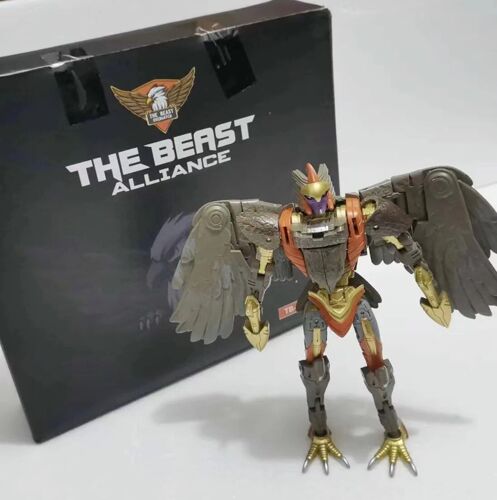 Tb-02 Avec Boîte - Dans La Transformation De La Transformation, Les Guerres De Bête Transmétal Gorilla Airazor Ko Oversize Kingdom Bw Op 18cm Figure D'action