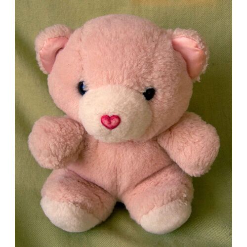 Ourson Peluche Rose Truffe En Coeur