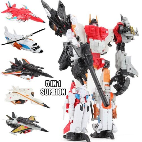 5in1 Superion - Transformation Defensor Idw Combiner Sets War Team Collection Tf Modèle Action Figure Robot Toys Car 901 Aucune Boîte