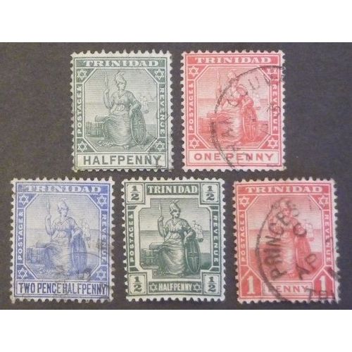 Trinidad Neuf Et Oblitéré Y Et T N° 61 69 70 75 76 Lot De 5 Timbres De 1905-09