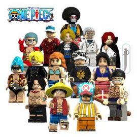 One Piece 15pcs mini figurines Action Luffy Bloc De Construction Jouet Jouet Pour Enfants