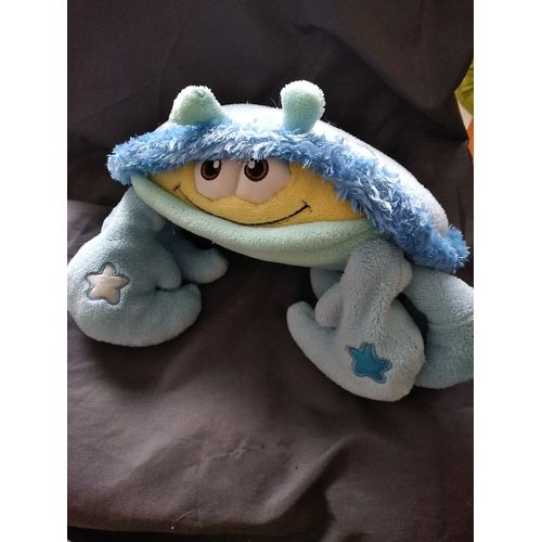 Gros Doudou Peluche Crabe Bleu Etoile Jemini