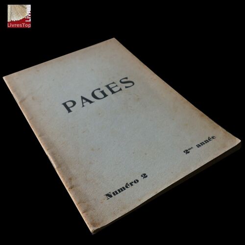 Pages Numéro 1 Deuxième Année Mai 1942 Revue Littéraire