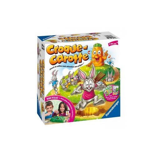 Croque Carotte Avec Jeu De Cartes Inedit - Course Lapins, Parcours Colline - Nouvelle Version Fr - Enfant - Set Jeu Societe Et Carte