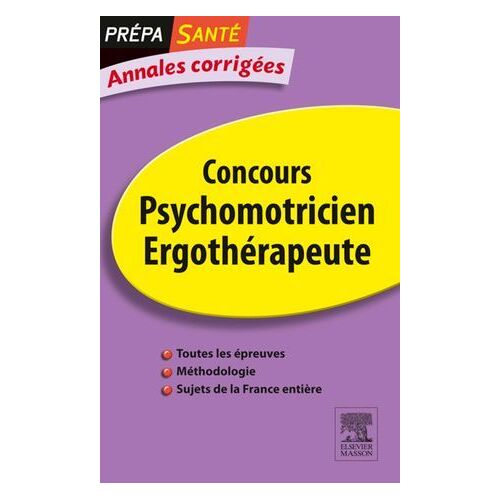 Annales Corrigées Concours Psychomotricien Ergothérapeute