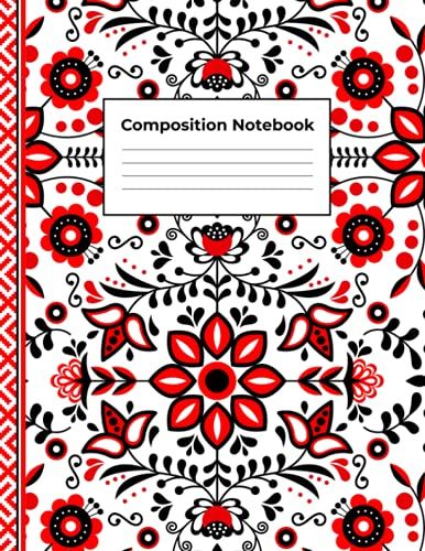 Notebook Folk Star: Composition Book For Kids, Teens, Students, Adults, Teachers For Home School College Work Journaling, Ruled Lined Pages (Folk Star Nb)