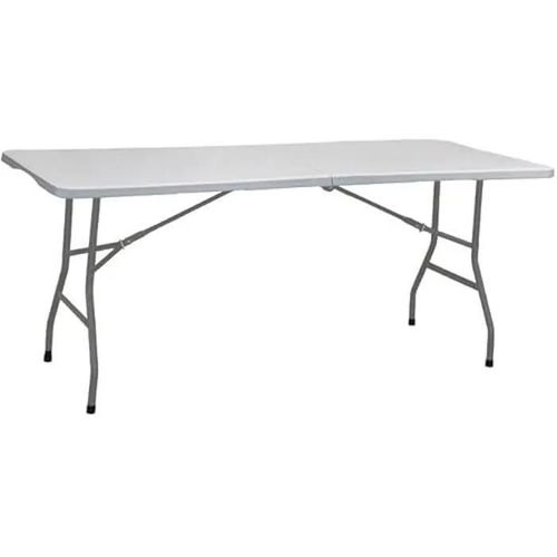 Table Pliante - Marbueno - 180 X 70 X 74 Cm - Résine Et Acier - Extérieur - Multicolore