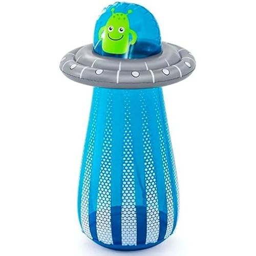 Bestway Sac De Frappe Arroseur Gonflable Ufo Blaster - 61 Cm X 61 Cm X 119 Cm - Bleu