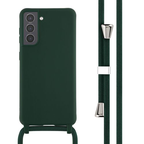 imoshion ¿Coque en silicone avec cordon Samsung Galaxy S21 Vert foncé