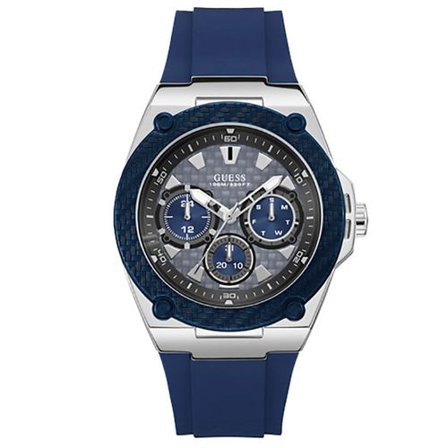 Montre Guess En Silicone Bleu