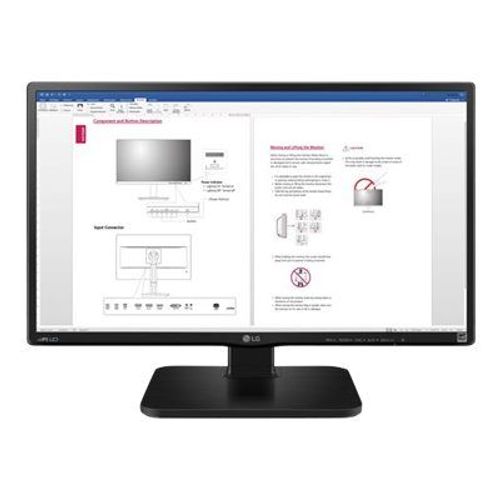 LG 24BK450H-B - Écran LED - 24" (23.8" visualisable) - 1920 x 1080 Full HD (1080p) @ 60 Hz - AH-IPS - 250 cd/m² - 1000:1 - 5 ms - HDMI, VGA - cadre noir mat, couvercle arrière noir mat