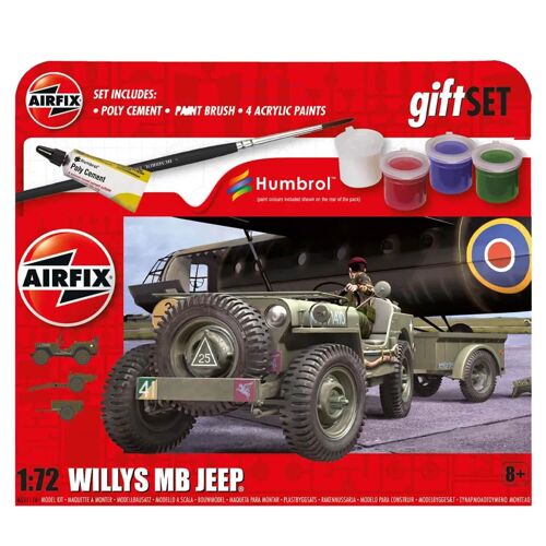 Maquette Véhicule Militaire : Gift Set : Willys Mb Jeep-Airfix