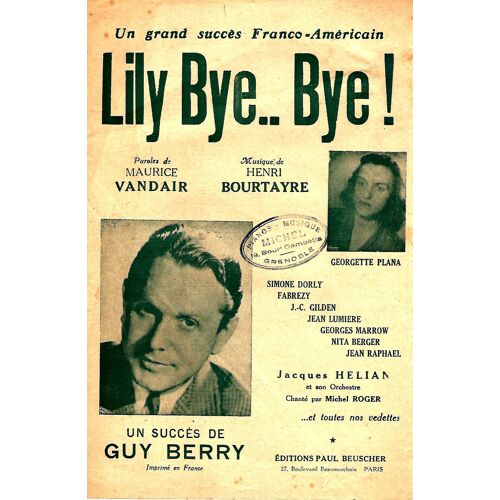 Lily Bye Bye. Berry & Plana. A 46