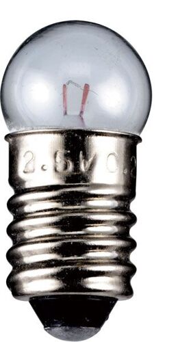 Globular Lamp Socket E10 6,0 Volt 0,3 Watt