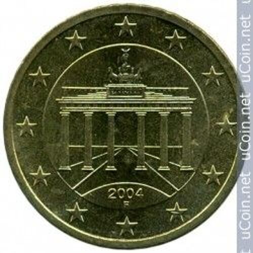 Pièce 50 Cents Allemagne 2004 Lettre F