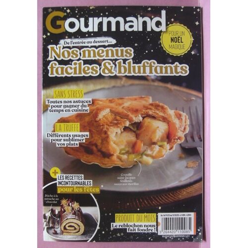Gourmand - Nos Menus Faciles Et Bluffants Pour Un Noel Magique - Du 14 / 11 / 2023 Au 11 / 12 /2023 - N° 499