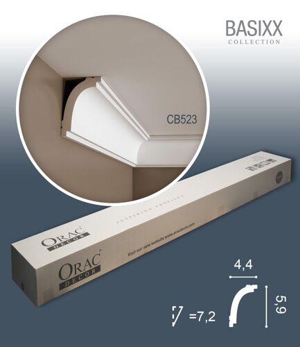 Orac Decor CB523N BASIXX 1 carton complet 10 Corniches Moulures Cimaises 20m