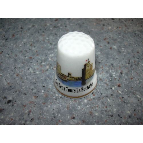 Dé À Coudre Porcelaine "Les Deux Tours - La Rochelle