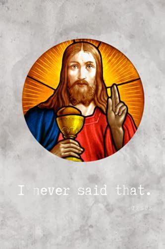 Recipe Journal Baking Pastry Notebook - I Never Said That Jesus Quote Christian Funny