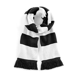 Longue Écharpe Rayée - B479 - Noir Et Blanc