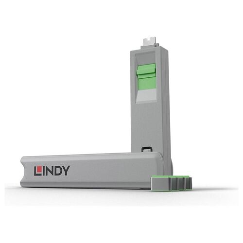 Lindy - Bloqueur de port USB-C - vert