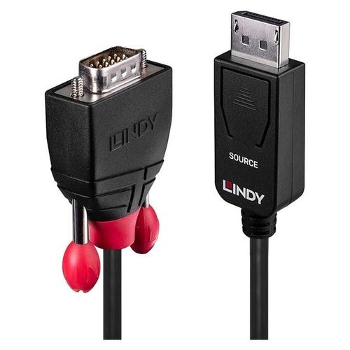 Lindy - Convertisseur vidéo - DisplayPort - VGA - noir