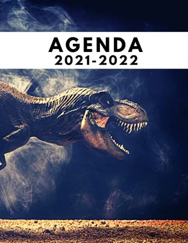 Agenda 2021-2022: Agenda Scolaire - Organisateur Et Planificateur Journalier Semainier Mensuel - Ecole - Collège - Lycée - De Août 2021 À Août 2022 - Dinosaure T Rex (French Edition)