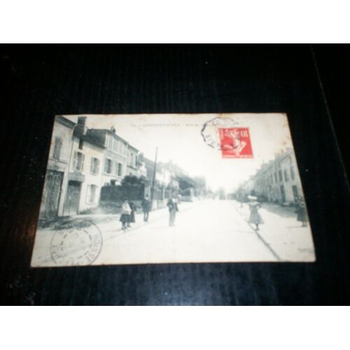 Carte Postale Ancienne Chennevières Rue De La République