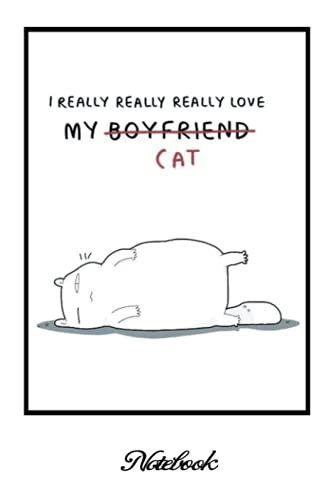 Notebook - Comic Book Journal 165: Cat Comic, Cat Motto Of The Day..._6in X 9in X 114 Pages White Paper Blank Journal With Black Cover Perfect Size