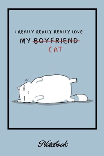 Notebook - Comic Book Journal 166: Cat Comic, Cat Motto Of The Day..._6in X 9in X 114 Pages White Paper Blank Journal With Black Cover Perfect Size