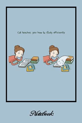 Notebook - Comic Book Journal 104: Cat Comic, Cat Motto Of The Day..._6in X 9in X 114 Pages White Paper Blank Journal With Black Cover Perfect Size