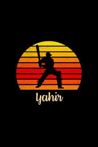 Yahir Name Gift Personalized Cricket Notebook Planner, Daily Journal For Sport Lovers: 5.24 X 22.86 Cm, Cute, Budget Tracker, Budget, Teacher, Daily, Mom, A5, 6x9 Inch, Over 110 Pages