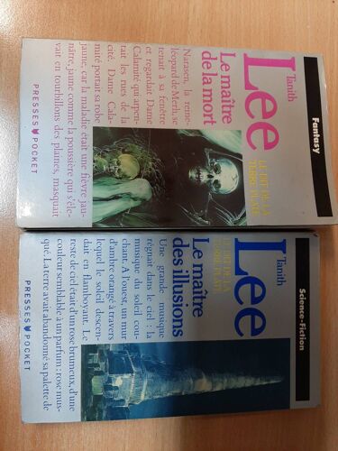 Lot De 2 Livres Tanith Lee : Le Maitre De La Mort, Le Maitre Des Illusions